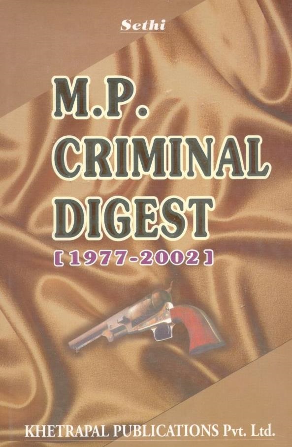  Buy Madhya Pradesh/Chhattisgarh Criminal Digest (1977-2002)